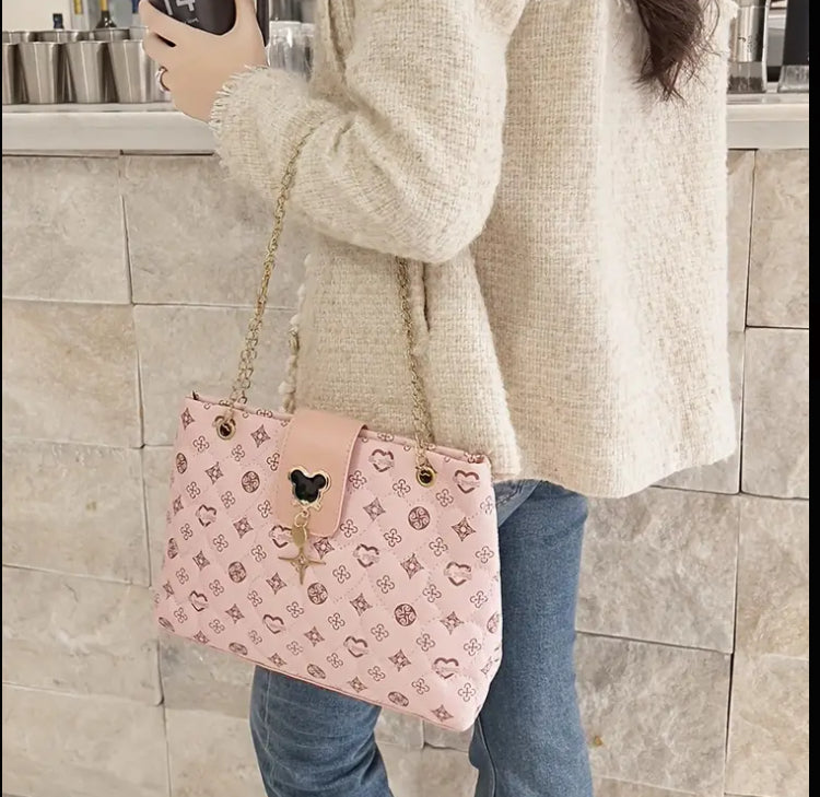 Chic Argyle Handbag