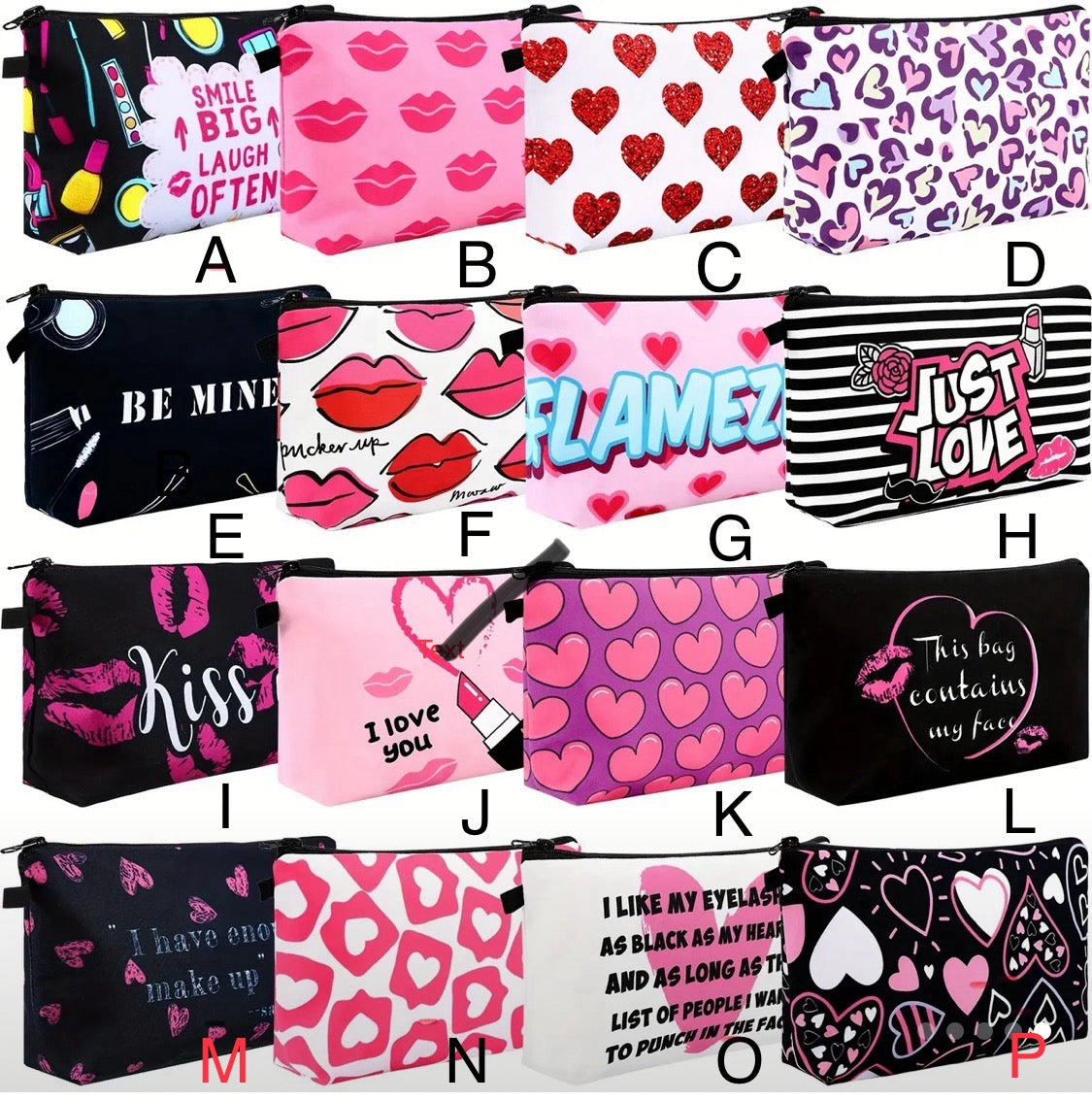 Valentine'Day Cosmetic Bag
