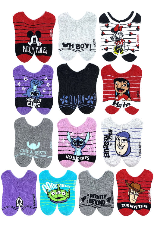 Sanrio/Disney 3 pair no-show Socks