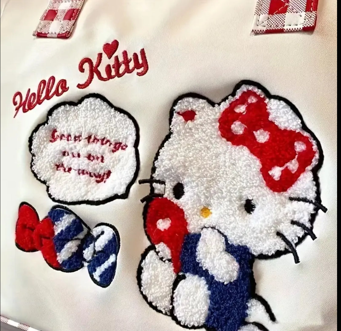 Hello Kitty Embroidered Tote Bag