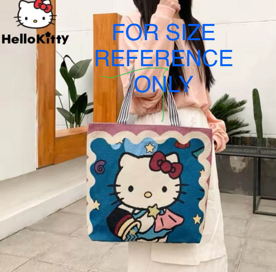 Hello Kitty Jacquard Tote Bag