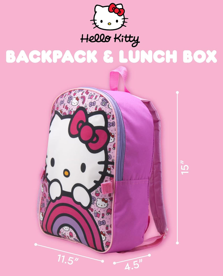 Hello Kitty Backpack with Attached Lunch Bag
