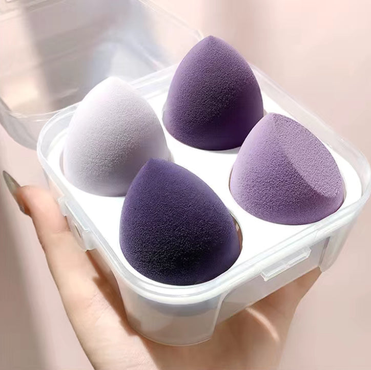 4pcs Makeup Blenders with Storage Box