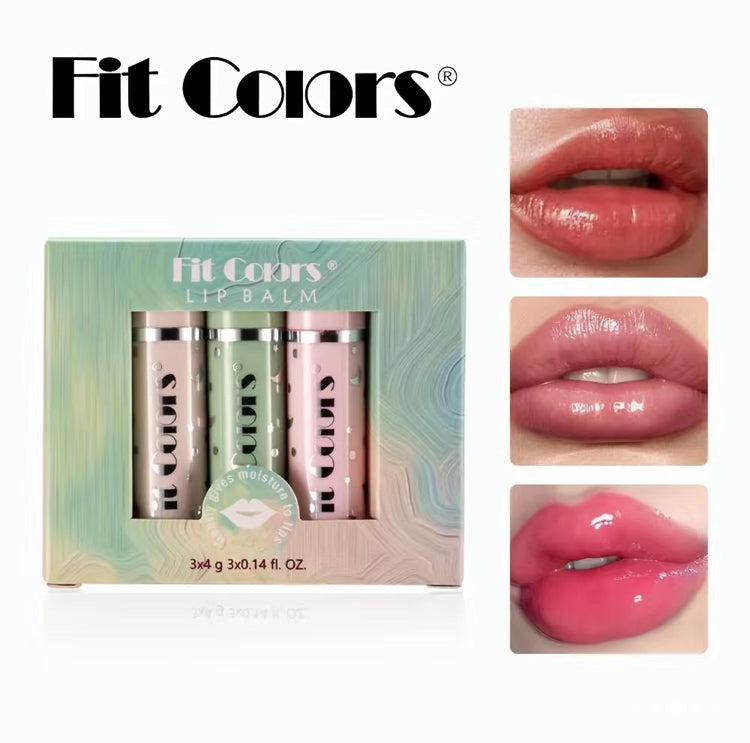 Fit Colors 3pcs Moisturizing Lip Balm Set
