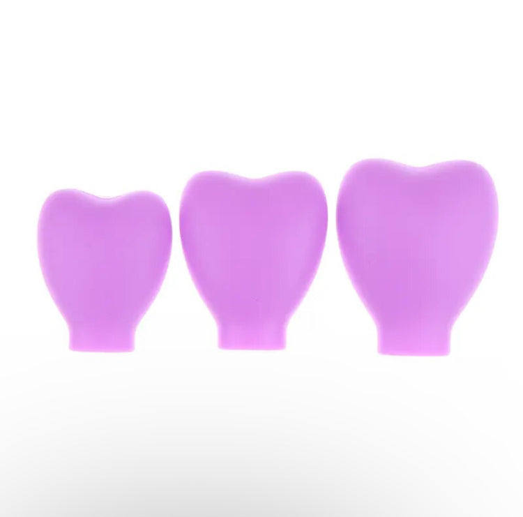 Heart-Shaped 3pcs Makeup Brush Cover Set