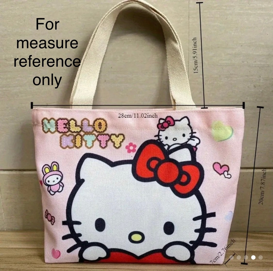 Hello Kitty Canvas Tote Bag