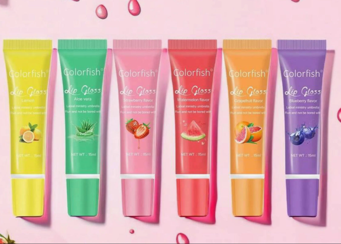 Colorfish Fruity Lip Gloss Set (6 count)