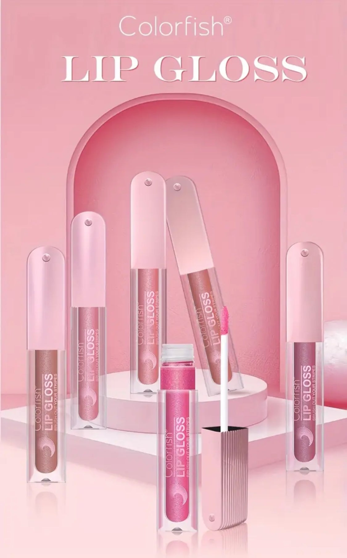 Colofish Metallic Lip Gloss Set (6 shades)