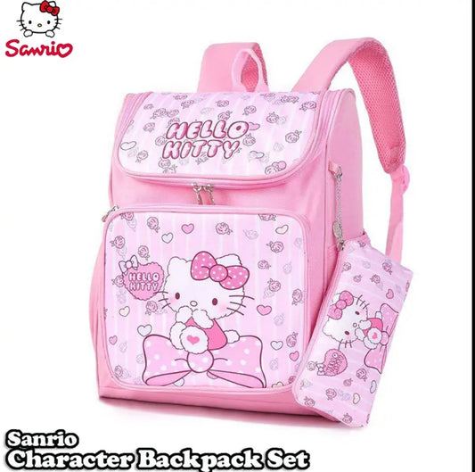 Hello Kitty Schoolbag with Pencil Case