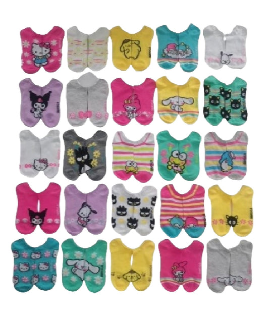 Sanrio/Disney 3 pair no-show Socks