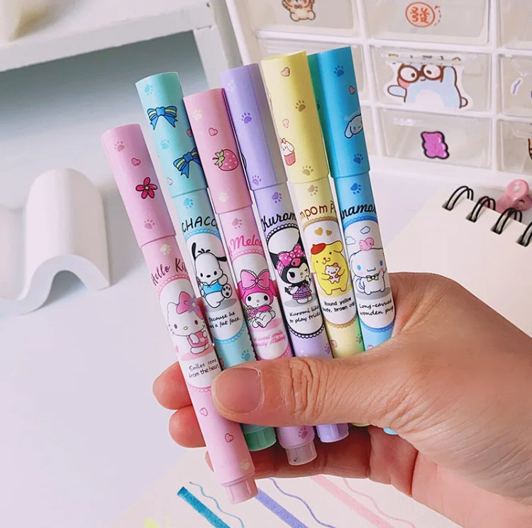 Sanrio 6pcs Highlighter Set