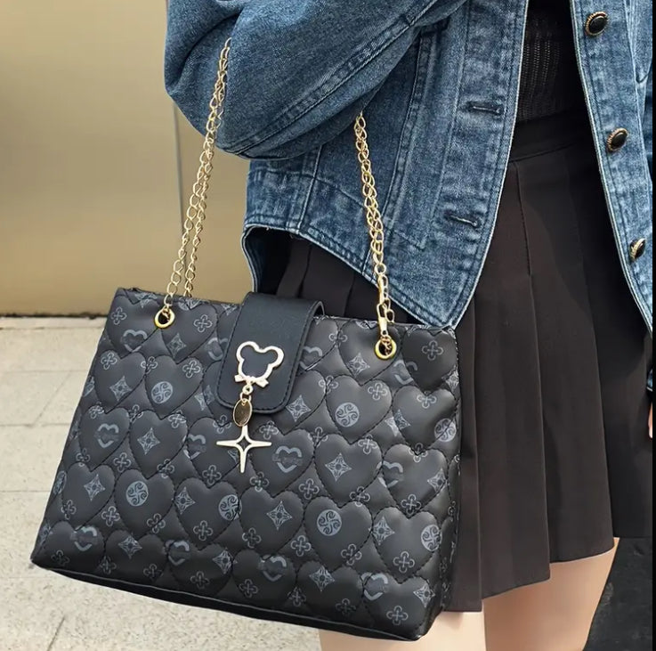 Chic Argyle Handbag