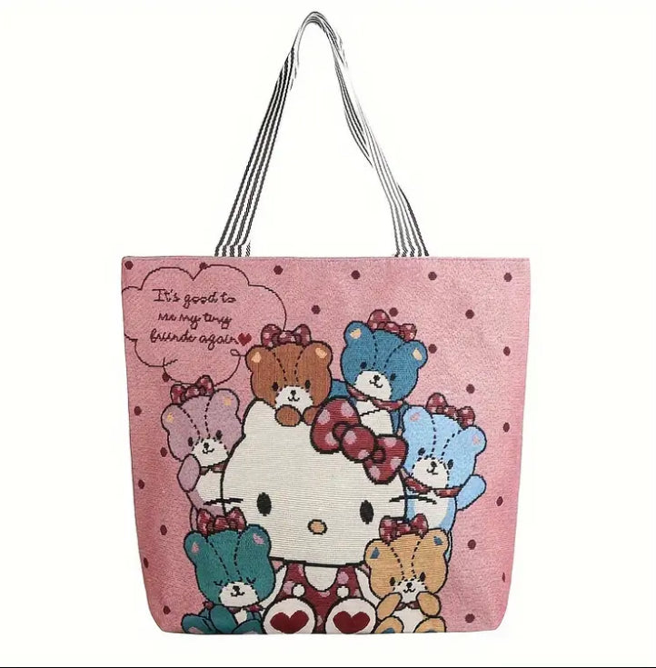 Hello Kitty Jacquard Tote Bag