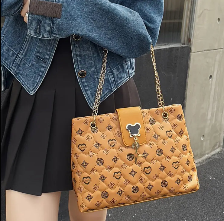 Chic Argyle Handbag