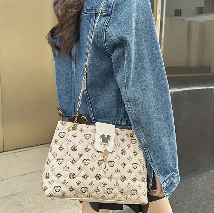 Chic Argyle Handbag