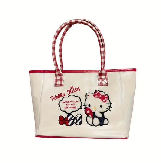 Hello Kitty Embroidered Tote Bag