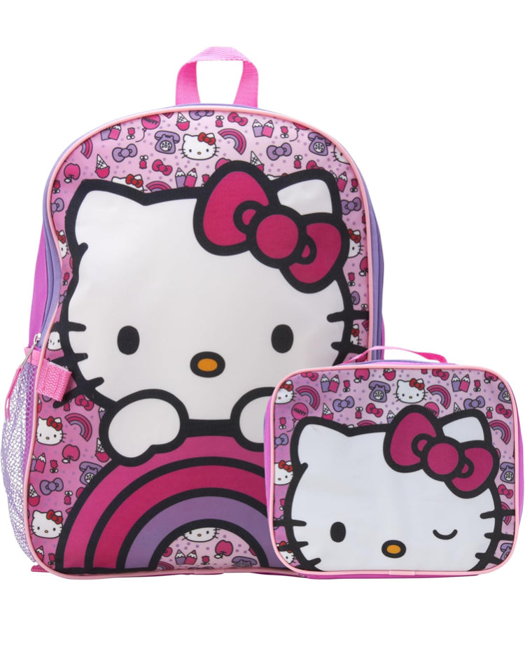 Hello Kitty Backpack with Attached Lunch Bag