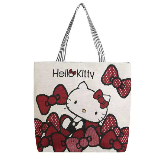 Hello Kitty Jacquard Tote Bag