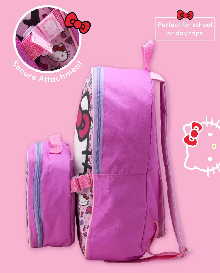 Hello Kitty Backpack with Attached Lunch Bag