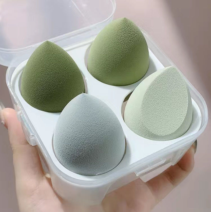 4pcs Makeup Blenders with Storage Box