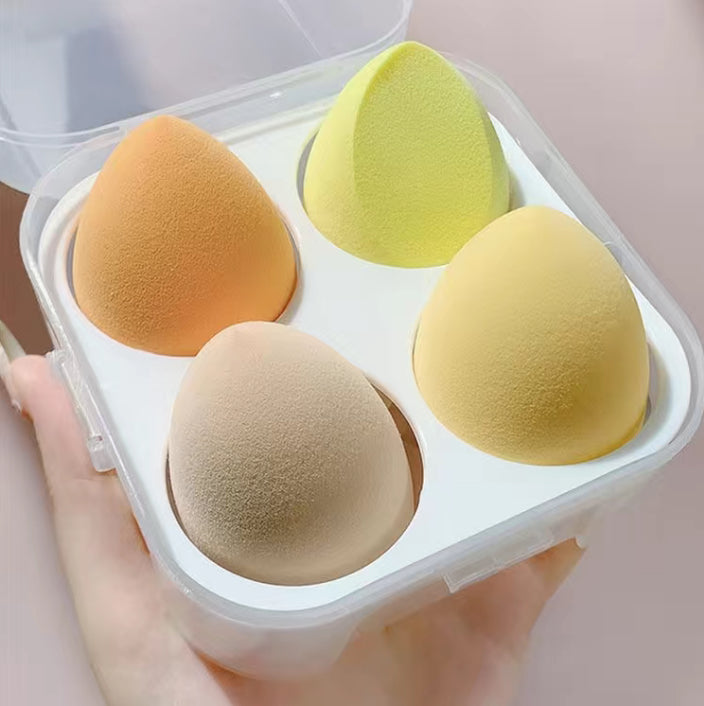 4pcs Makeup Blenders with Storage Box