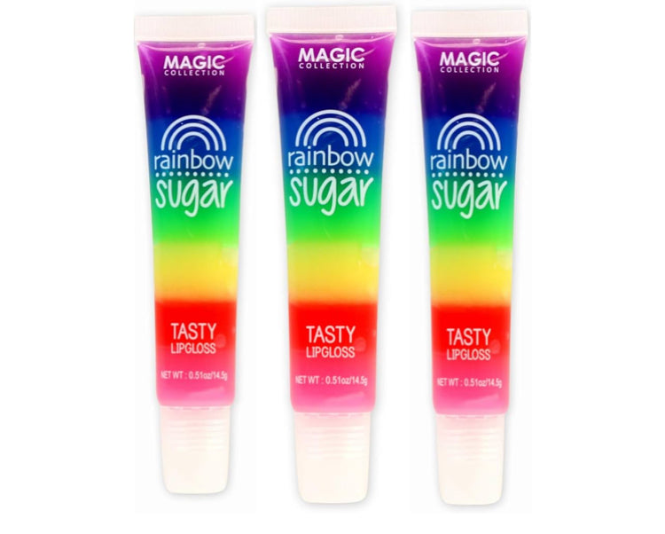Rainbow Sugar Lip Gloss (3 Pack)