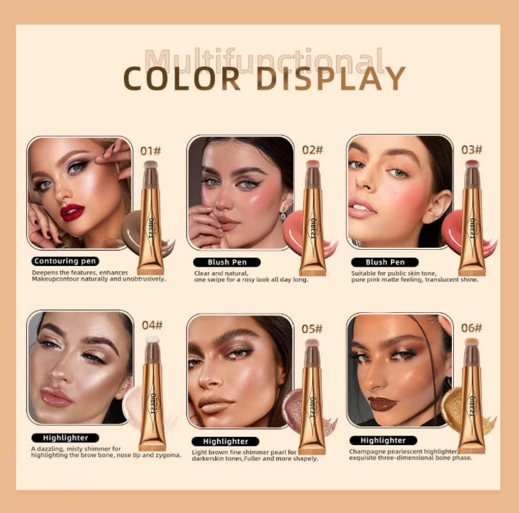 QIBEST Liquid Blush/Contour/Highlighter Beauty Wand