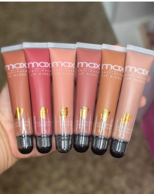 MAX Cherimoya Cocoa Butter Lip Gloss Set (6Pack)