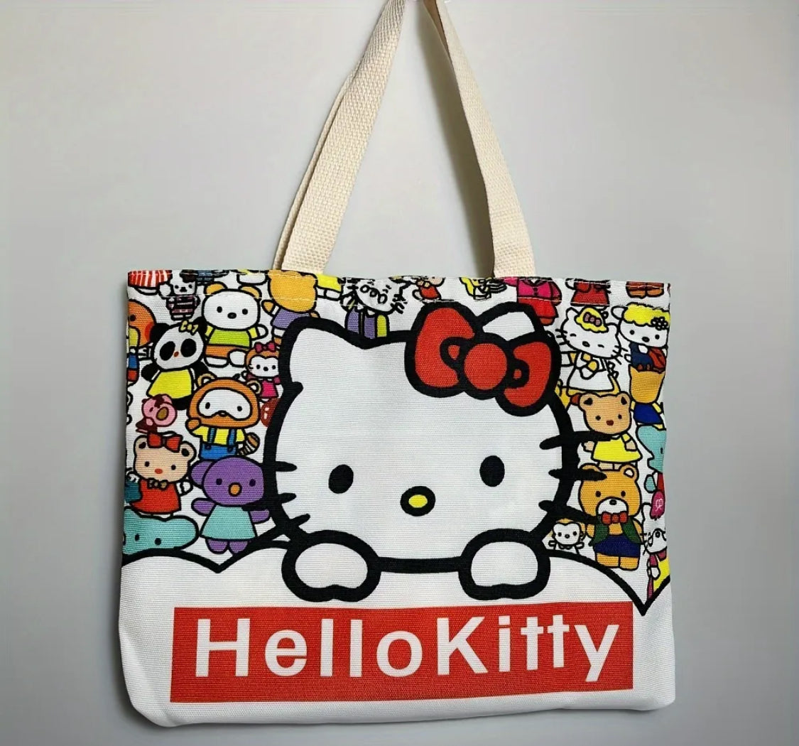 Hello Kitty Canvas Tote Bag