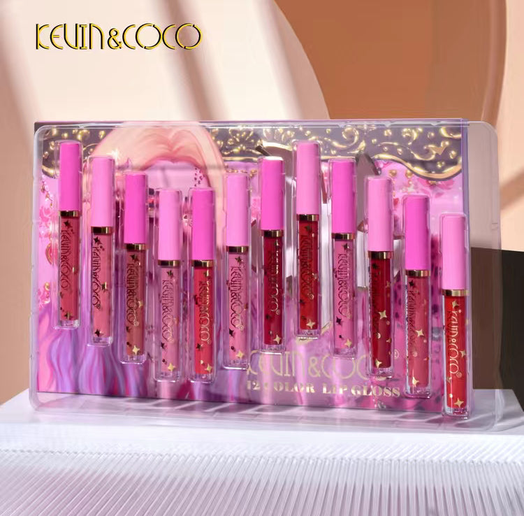 Kevin & Coco 12pcs Lip Gloss Set