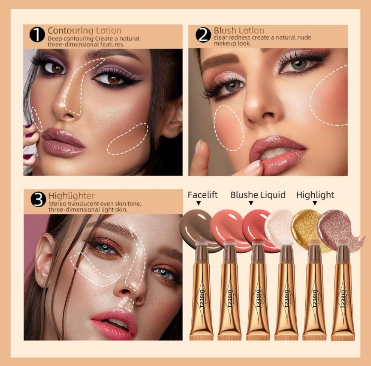 QIBEST Liquid Blush/Contour/Highlighter Beauty Wand