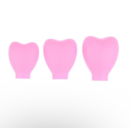Heart-Shaped 3pcs Makeup Brush Cover Set