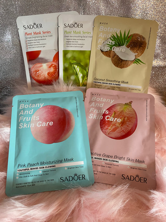Facial Sheet Mask Bundle (5 Pack)
