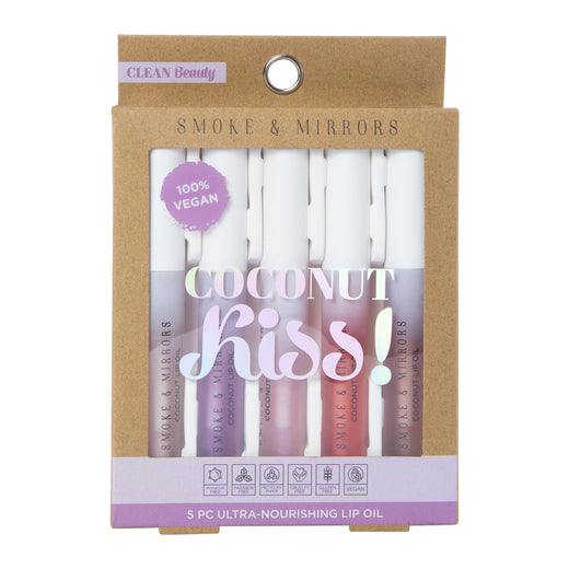 S&M 5pcs Coconut Kiss Ultra Nourishing Lip Oil Set