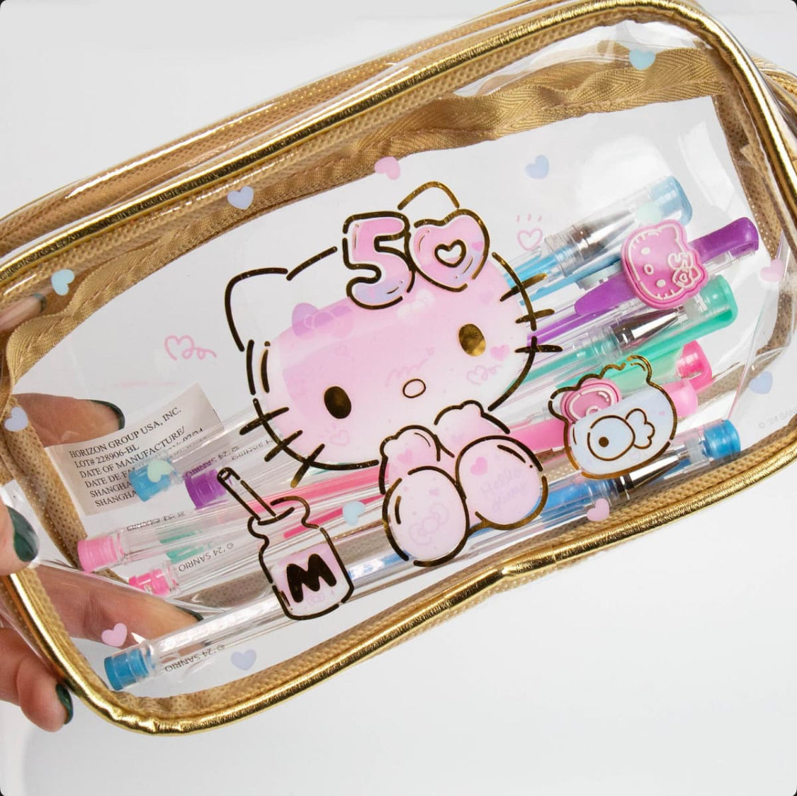Hello Kitty 50th Anniversary Cosmetic/Stationery Bag