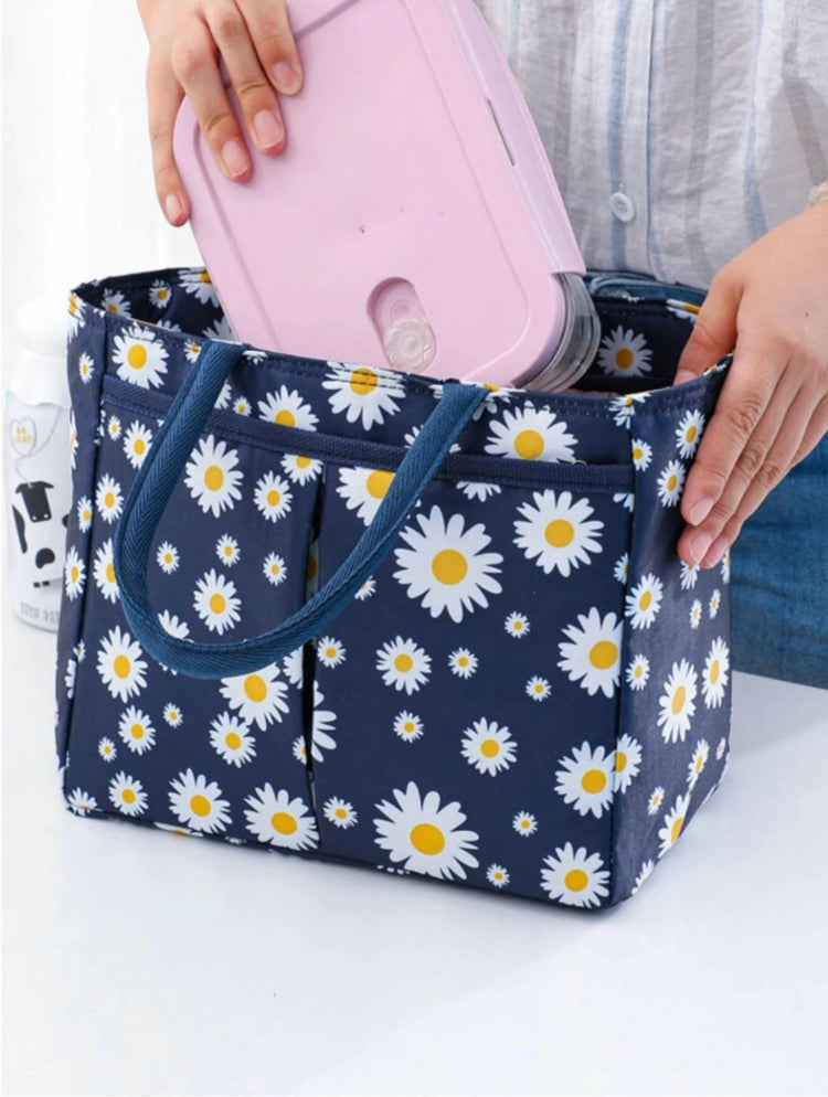Daisies Zippered Insulated Lunch Box
