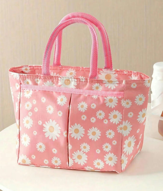 Daisies Zippered Insulated Lunch Box