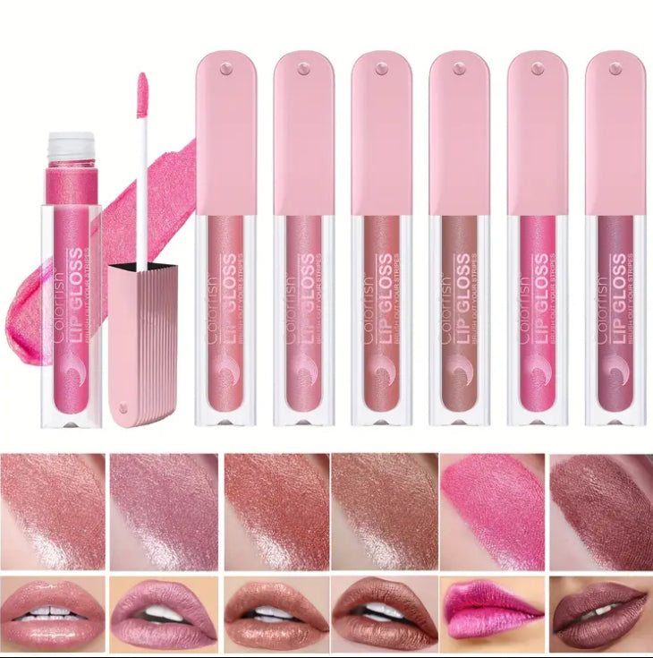 Colofish Metallic Lip Gloss Set (6 shades)