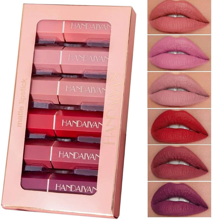 Handaiyan Matte Lipstick Set (6 Shades)