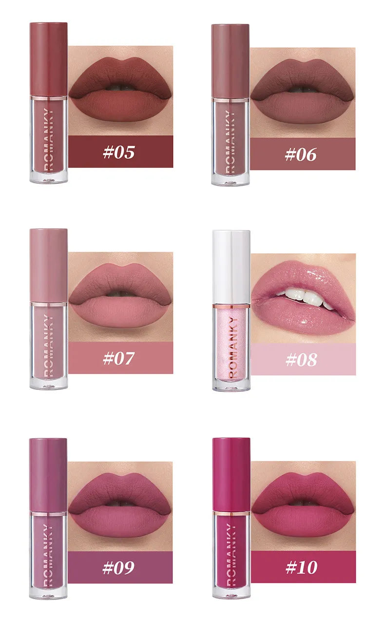 ROMANKY 12 pcs Mini Lip Set